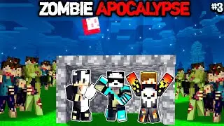 We Created Bunker to Survive  Zombie Apocalypse in Minecraft |Ep.3