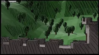 Blender 2.8 Medieval Scene Timelapse.