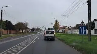 Сегед, Венгрия. Из окна машины, осень 2022