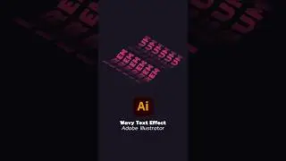 Wavy Text Effect Adobe Illustrator