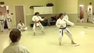 Heian Nidan Shotokan Karate | Winnipeg Budokai vs Stonewall | Women's Black Belts 2013