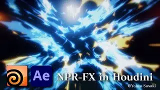 Anime Style NPR effects and breakdowns created in Houdini.