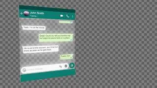 Glass Chat WhatsApp - Alpha - Social Animation