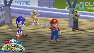 Mario & Sonic at the Olympic Winter Games (Wii) [4K] - Festival Mode (Team)
