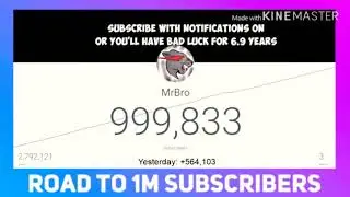 The Exact Moment MrBro Hit 1 Million Subscribers