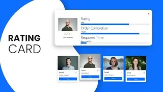 How to Create Rating Cards using Bootstraps 5 and JavaScript | Responsive Cards in Bootstrap 5 & JS