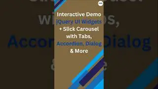 🎠 Build a Slick Carousel & jQuery UI Widgets in 90 Seconds! ⏱️✨ (HTML, CSS, JavaScript) 