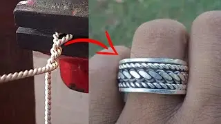 Silver Batareko chulte Ring | How To Make Silver Ring 💍 New Design Silver Work