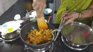 KACHARA BATATA BHAJEE  SLICE POTATO STIR FRY,