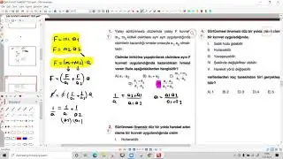 KUVVET HAREKET TEST ÇÖZÜMÜ 2