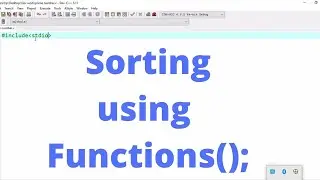 C program to sort in ascending order using function.