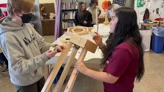 NMSA Sculpture Students Create 7 ft. Tall Structures for ArtSpring 2023