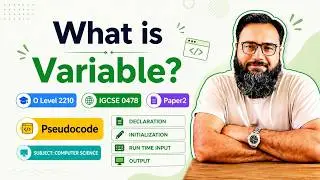 What is Variable in Programming and Pseudocode? O-Level 2210 IGCSE 0478
