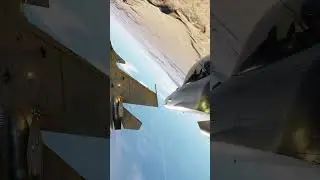 F-16 VS SU-33 Dogfight in DCS (Almost Had A Midair Collision/FOD Damage)