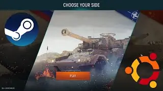 install STEAM on UBUNTU 20.04 Easiest Way and Play Tank Force