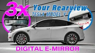 TESLA MODEL Y | Digital Rear View E-Mirror | DIY Installation