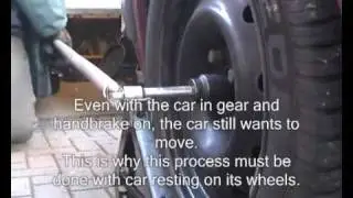 How to remove a driveshaft hub nut without air tools