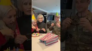 Blind soldier surprises his Granny on her 82nd birthday ❤️