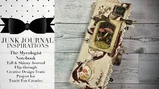 Mycologist Notebook Mushrooms & Toadstools Tall and Skinny Journal CDTP @TracieFoxCreative (ad)