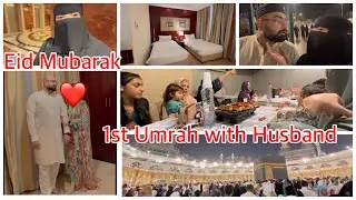 Eid Mubarak🌙 Walked 2km in Madina for Eid Dinner || 1st Eid of Marriage in Madina😍 Hajra Vadhariya