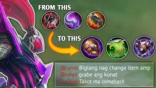 I SWITCH MY ITEM FROM PHYSICAL TO DEFENSIVE ITEM, TO COUNTER THE LATE GAME POTENTIAL OF MY ENEMY