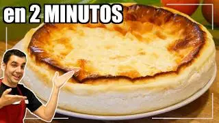 El PASTEL de QUESO mas FÁCIL y RICO SIN AZÚCAR / 2 Minutos con SOLO 4 INGREDIENTES