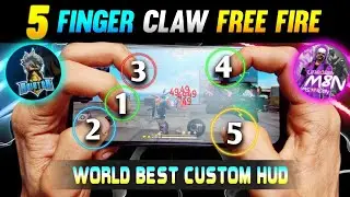 5 Finger Claw Handcam Free Fire 🔥| Best Custom Hud Settings in Free fire | Free Fire 5 Finger Claw