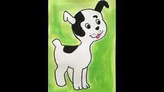 Рисуем щенка из мультфильма
