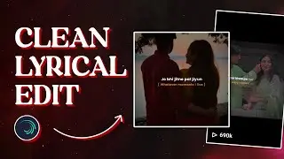 Instagram Trending Clean Lyrical Edit | Minimal Text Animation | Alight Motion