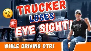 Trucker Loses VISION On The Road!