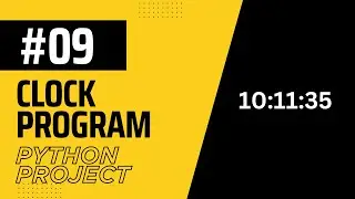 Clock Program | Python beginners projects | python clock project