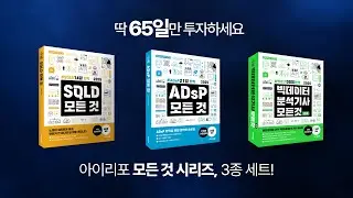 데이터 자격증 3개를 65일 만에! SQLD, ADsP, 빅데이터분석기사 합격은 아이리포 🚀│아이리포 모든 것 시리즈