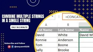 How to Combine Text in MS Excel with Formulas and Examples | Concatenation