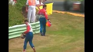 Indycar Crash - Mark Blundell & Mauricio Gugelmin - Elkhart Lake 1996