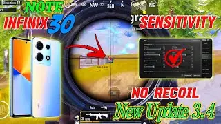 INFINIX NOTE 30 PUBG BEST SENSITIVITY | INFINIX NOTE 30 PUBG SENSITIVITY NEW UPDATE | X3 HASSAN YT