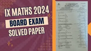Class 9 Mathematics Karachi Board Paper 2024  Solved | the educational hub.