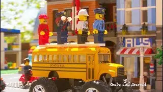 Hot Wheels Jump Over Superhero Lego City!
