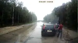 ДТП на трассе Тамбов-Москва, 29.08.2012, все живы