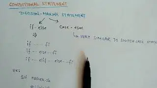 If else condition in Linux and shell programming | Conditional statement