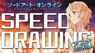 Speed Drawing Yuuki Asuna - Sword Art Online