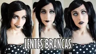 Review - lentes de contato brancas para Halloween