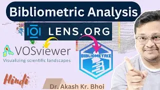 Analyzing The Lens.org Data with VOSviewer and Biblioshiny || Bibliometric Analysis || Hindi