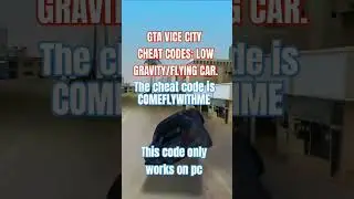 GTA VICE CITY FLYING CAR CHEAT #SHORTS #GAMING #pcgaming #GTA #foryou #GAMES #fun #GTA6 #fyp #viral