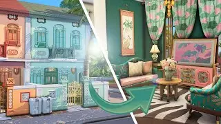 Green Peranakan Interior || The Sims 4: Speed Build
