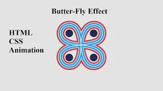 Butterfly with CSS and HTML || CSS Animation