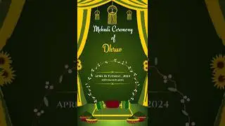 Traditional wedding invitation video #shorts #wedding #invitation