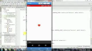 concept like and dislike heart animations in android