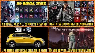 🔴 Complete Rewards of A9 ROYAL PASS | Next Supercar in BGMI | Venom and Tekken Collab in BGMI ?