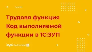 Трудовая функция, вид поручаемой работы и код выполняемой функции — как заполнить в 1С 8.3 ЗУП