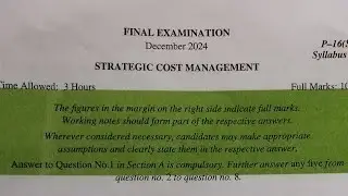 CMA FINAL DEC 2024  SCM MCQ ANSWERS #cma #cmainter #cmafinals #cmaupdate #cmastudent #cmaexams #cma